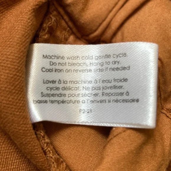 Propaganda | Cotton Paperbag Pants - L, Rust Orange - Picture 10 of 15